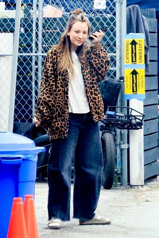 KALEY CUOCO on the Set of Based on a True Story Filming in Los Angeles 05/31/2024