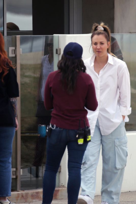 KALEY CUOCO on the Set of Based on a True Story in Los Angeles 06/20/2024