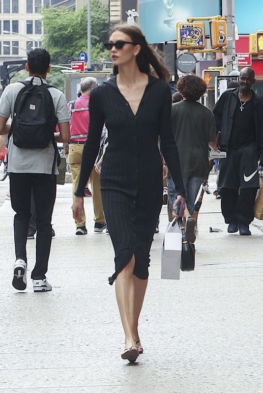 KARLIE KLOSS Heading to Opening Night of Tribeca Film Festival in New York 06/05/2024