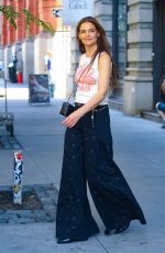 KATIE HOLMES Arrives at CHANEL Tribeca Festival Women