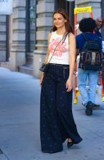 KATIE HOLMES Arrives at CHANEL Tribeca Festival Women