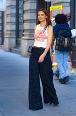 KATIE HOLMES Arrives at CHANEL Tribeca Festival Women