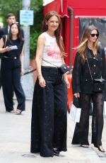 KATIE HOLMES Arrives at CHANEL Tribeca Festival Women