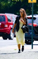 KATIE HOLMES in a Yellow Sress Out in New York 06/05/2024