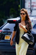 KATIE HOLMES in a Yellow Sress Out in New York 06/05/2024