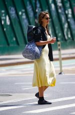KATIE HOLMES in a Yellow Sress Out in New York 06/05/2024