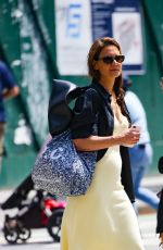 KATIE HOLMES in a Yellow Sress Out in New York 06/05/2024