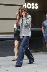 KATIE HOLMES Leaves an A.P.C. Clothing Event in New York 06/05/2024