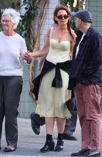KATIE HOLMES Out with Her Mother and Friend at Sant Ambroeus in New York 06/04/2024