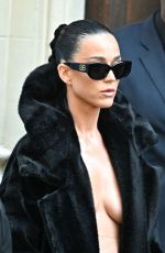 KATY PERRY Arrives at Balenciaga Haute Couture Fashion Show at Paris Fashion Week 06/26/2024