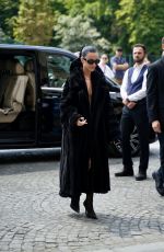 KATY PERRY Arrives at Her Hotel After Balenciaga Fashion Show in Paris 06/26/2024