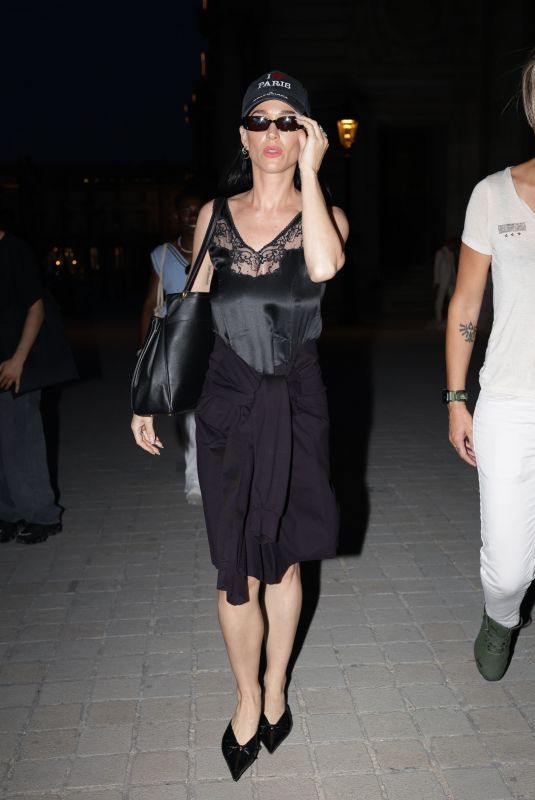 KATY PERRY Outside Louvre Museum in Paris 06/26/2024