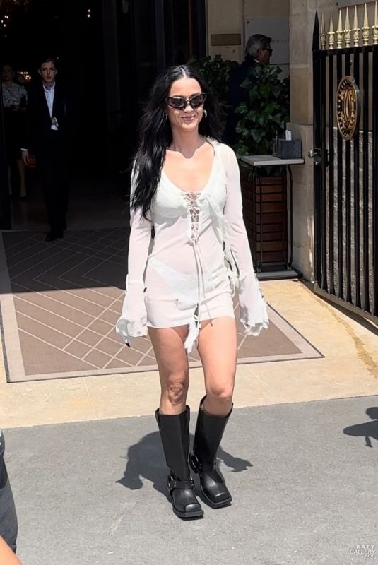 KATY PERRY Outside Ritz Hotel in Paris 06/25/2024