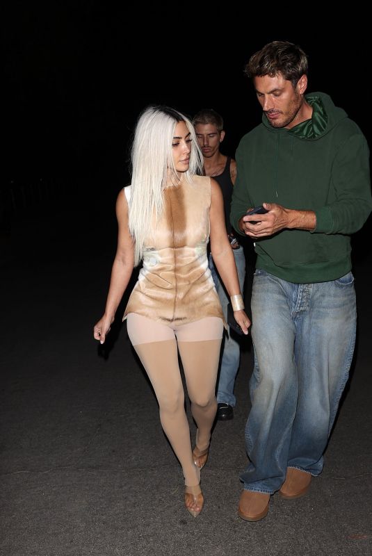 KIM KARDASHIAN and Chris Appleton Night Out in Los Angeles 06/20/2024