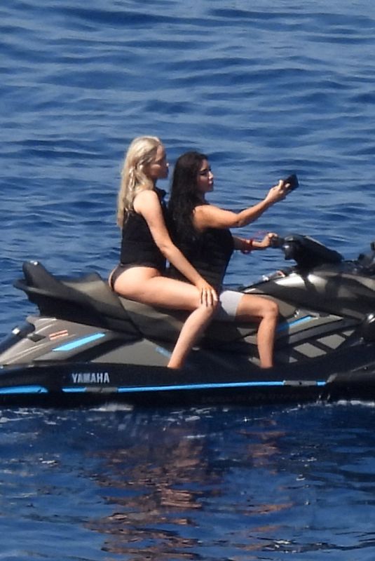 KIM KARDASHIAN at a Jet Ski Ride in Greek islands 06/27/2024