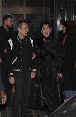 KIRS JENNER and Corey Gamble Leaves Costes Restaurant in Paris 06/16/2024