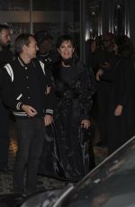 KIRS JENNER and Corey Gamble Leaves Costes Restaurant in Paris 06/16/2024