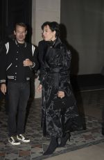 KIRS JENNER and Corey Gamble Leaves Costes Restaurant in Paris 06/16/2024