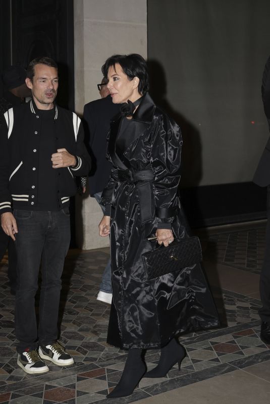 KIRS JENNER and Corey Gamble Leaves Costes Restaurant in Paris 06/16/2024