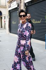 KRIS JENNER Out and About in Paris 06/18/2024