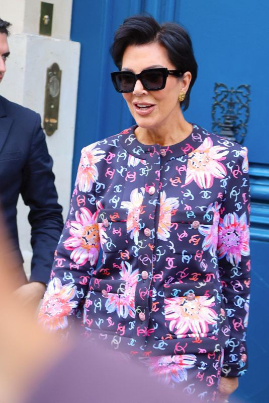 KRIS JENNER Out and About in Paris 06/18/2024