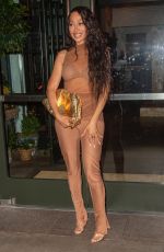 LALA ANTHONY in a Brown Jumpsuit at Whitby Hotel in New York 06/21/2024