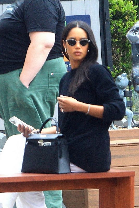 LAURA HARRIER Out for Coffee in Los Angeles 06/03/2024