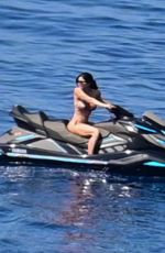 LAUREN SANCHEZ in Bikini Rides Jet Skis on Aegean Sea in Greece 06/27/2024