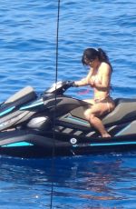 LAUREN SANCHEZ in Bikini Rides Jet Skis on Aegean Sea in Greece 06/27/2024