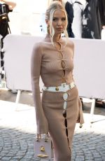 LEONIE HANNE Arrives at Schiaparelli Couture Show at Paris Fashion Week 06/24/2024