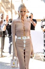 LEONIE HANNE Arrives at Schiaparelli Couture Show at Paris Fashion Week 06/24/2024