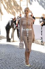 LEONIE HANNE Arrives at Schiaparelli Couture Show at Paris Fashion Week 06/24/2024