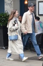 LILY COLLINS Out for Dinner in London 06/04/2024