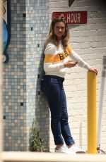 LILY JAMES on the Set of Swiped in Claremont 06/06/2024