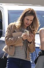 LILY JAMES on the Set of Swiped in Los Angeles 06/10/2024