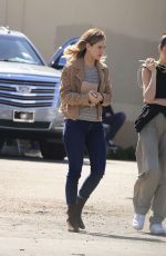 LILY JAMES on the Set of Swiped in Los Angeles 06/10/2024