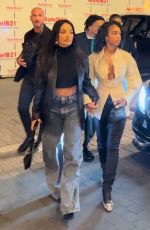 LORI HARVEY and AMINA MUADDI at Siena Restaurant in Paris 06/15/2024