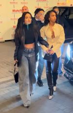 LORI HARVEY and AMINA MUADDI at Siena Restaurant in Paris 06/15/2024
