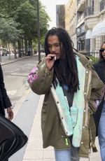 LORI HARVEY and Luka Sabbat Out in Paris 06/17/2024