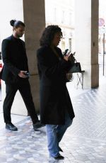 LORI HARVEY Arrives at Costes Restaurant in Paris 06/15/2024