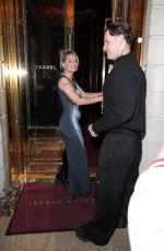 LOTTIE MOSS and DJ Evan Campbell Arrives at Isabel Mayfair in London 06/14/2024