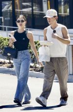 LUCY HALE and a Mysterious Man Leaves Tocaya Restaurant in Studio City 06/29/2024
