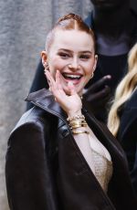 MADELAINE PETSCH Arrives for Inauguration of Swarovski Masters of Light from Vienna to Milan Exhibition at Palazzo Citterio 06/16/2024