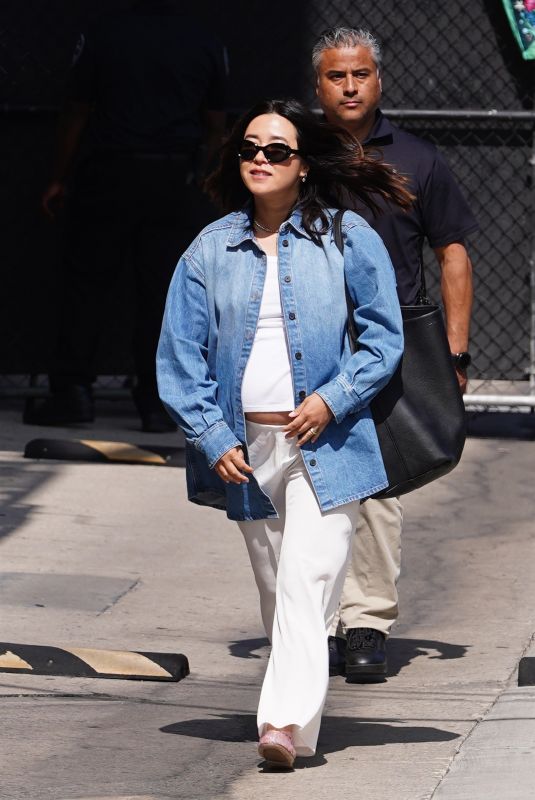 MAYA ERSKINE Arrives at Jimmy Kimmel Live in Hollywood 06/11/2024