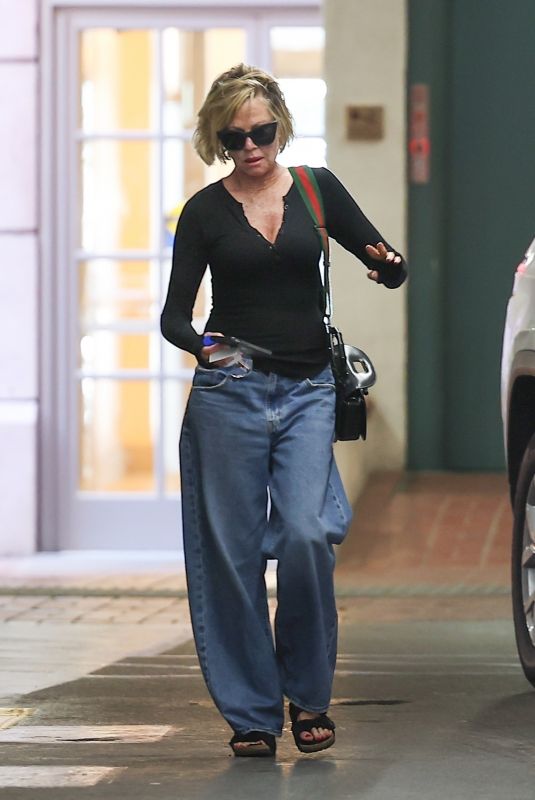 MELANIE GRIFFITH Heading to a Spa in Los Angeles 06/28/2024