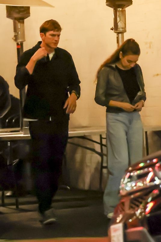 MILA KUNIS and Ashton Kutcher Out for Ddinner with Friends at Anajak Thai in Sherman Oaks 05/30/2024