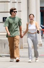 MILLIE BOBBY BROWN and Jake Bongiovi Out for Coffee in New York 06/14/2024
