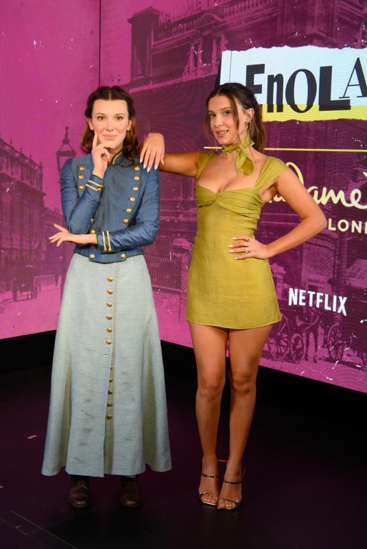 MILLIE BOBBY BROWN at Unveiling of An Enola Holmes Wax Figure at Madame Tussauds in London 06/17/2024