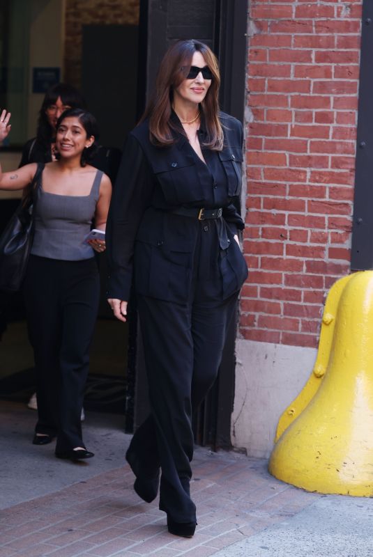 MONICA BELLUCCI Leaves Beetlejuice, Beetlejuice Press Junket in New York 06/15/2024