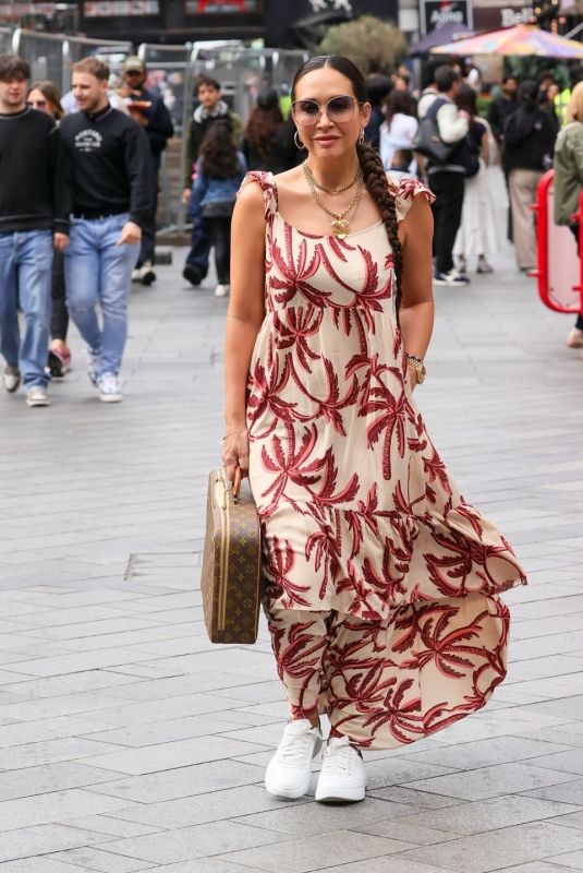 MYLEENE KLASS Arrives at Smooth Radio in London 06/08/2024